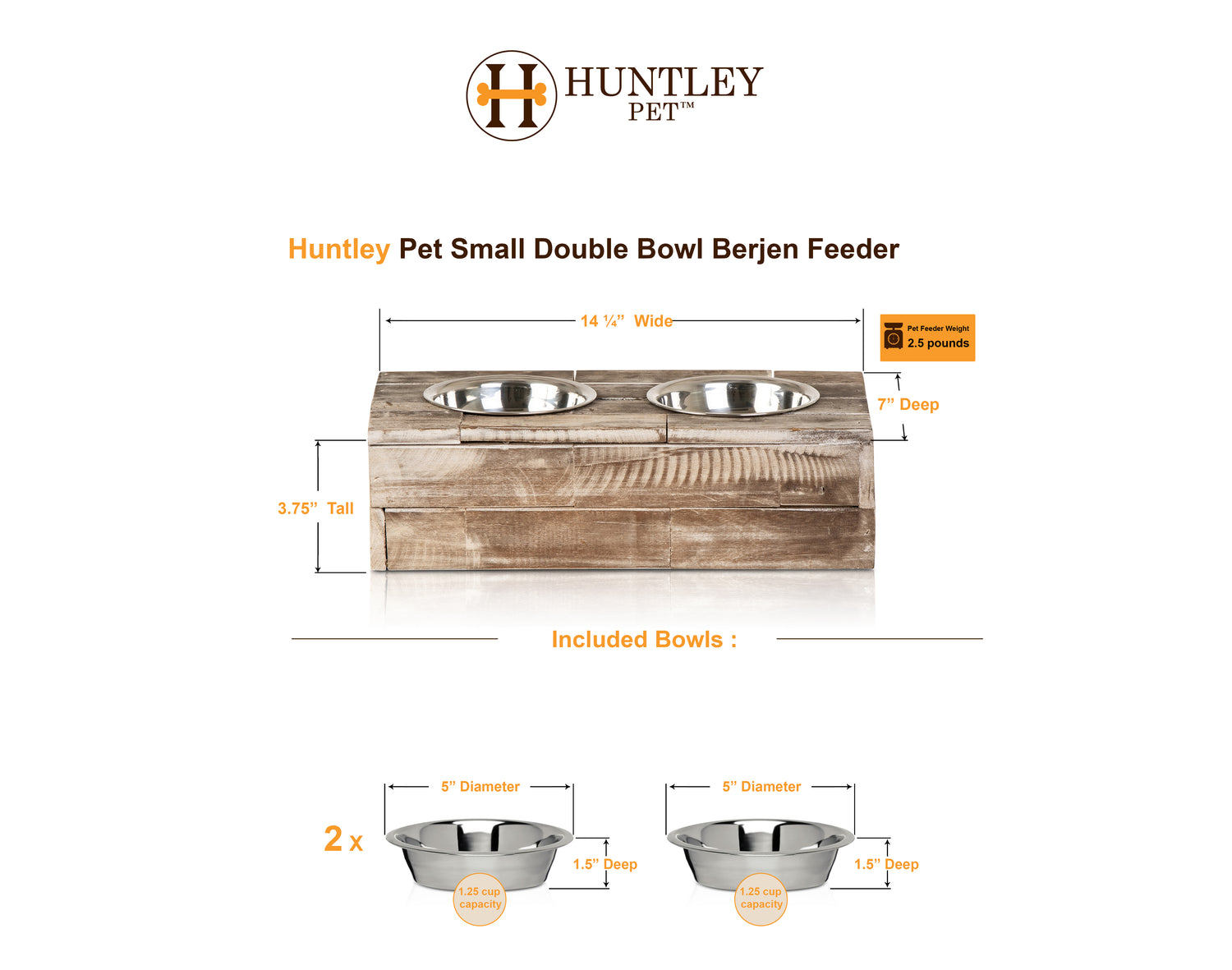 Huntley Pet Berjen Feeder, Small | 02142