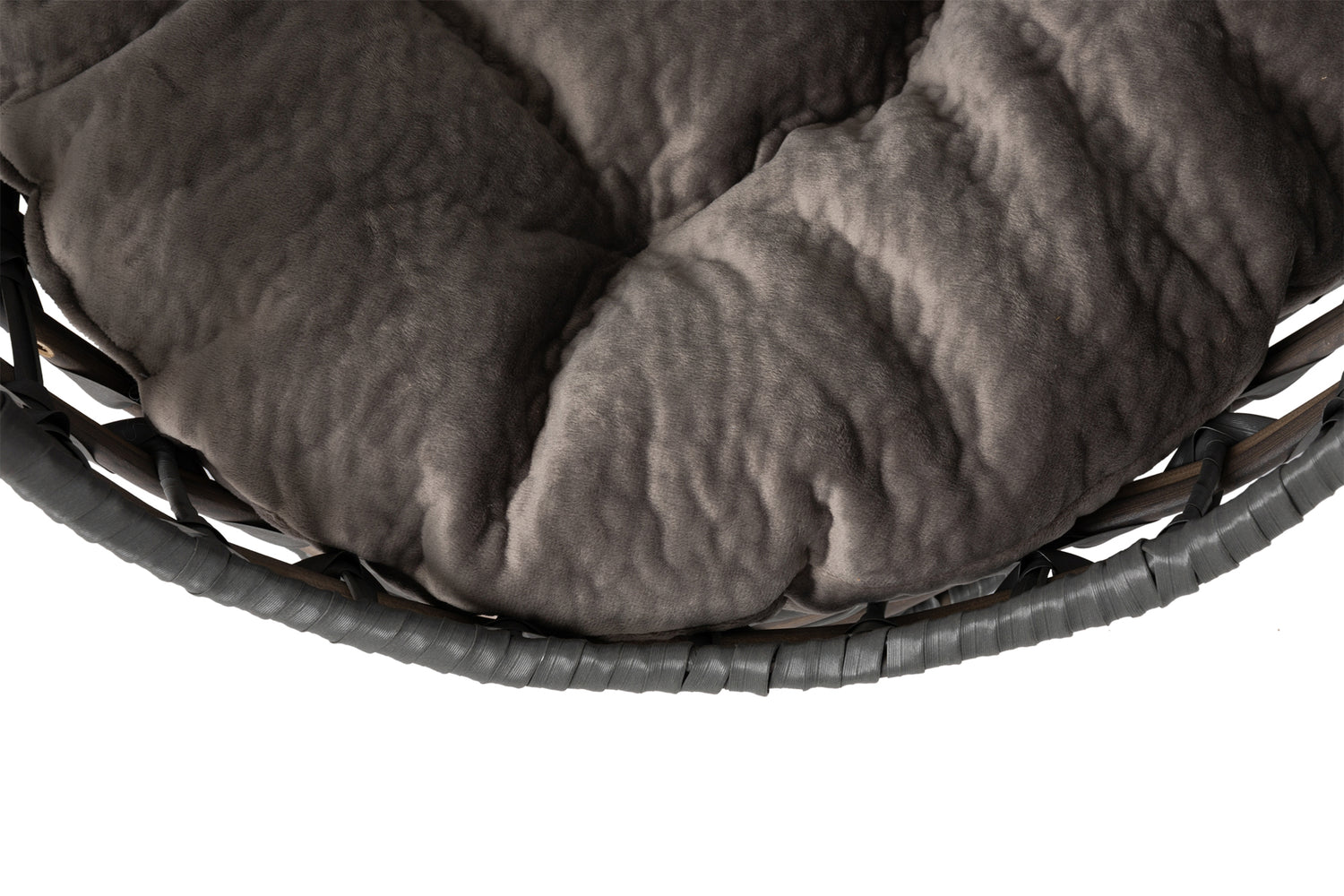 Huntley Hemisphere Rattan Pet Bed, Grey | 02196