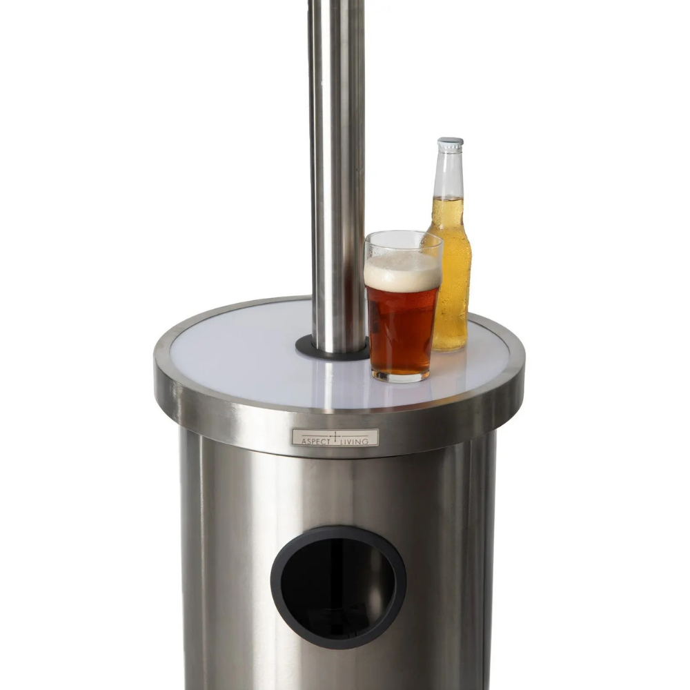 Stainless Steel Patio Heater with LED Table | 65046