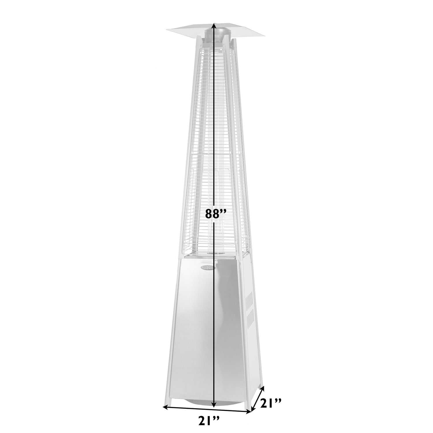 Coronado Brushed Bronze Pyramid Flame Patio Heater | 62263