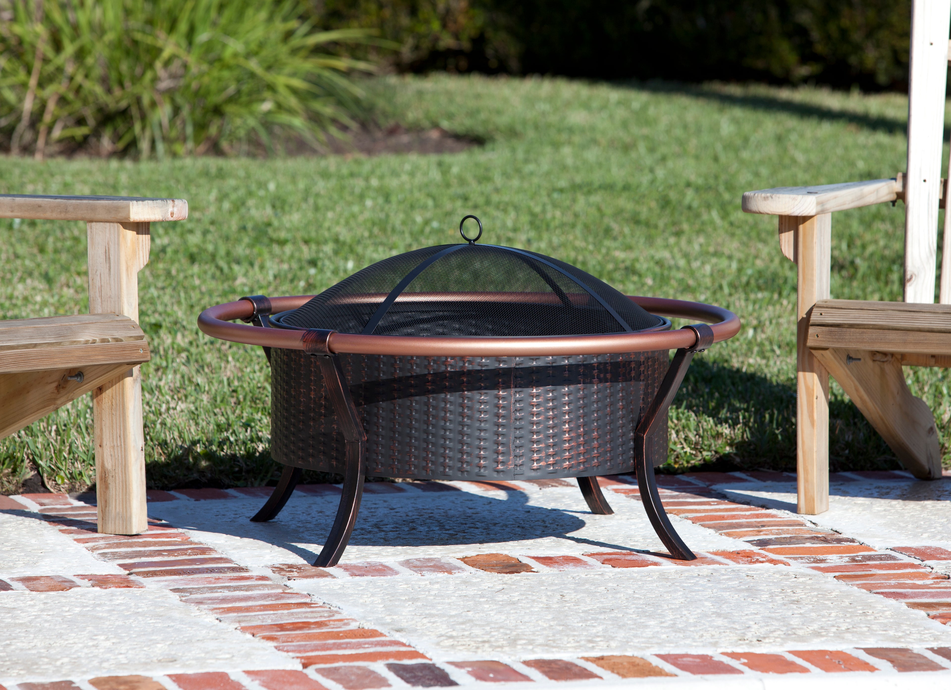 Copper Rail Fire Pit | 60859