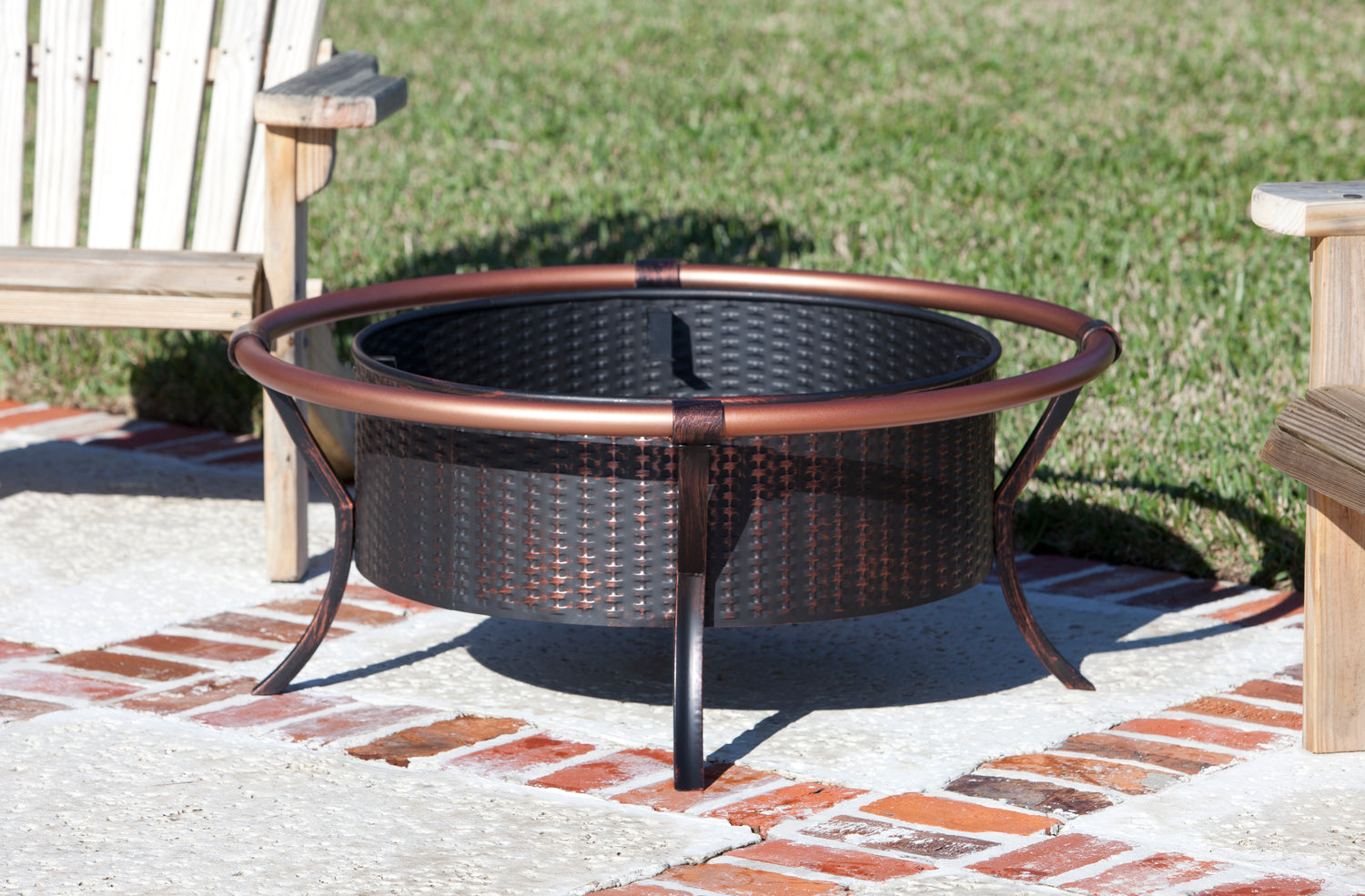 Copper Rail Fire Pit | 60859