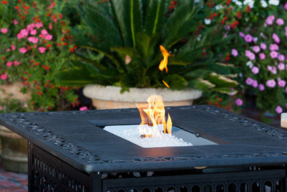 Sedona Aluminum Rectangular LPG Fire Pit - Costco.com Exclusive | 61860