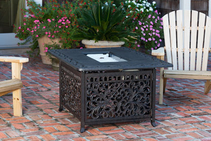 Sedona Aluminum Rectangular LPG Fire Pit - Costco.com Exclusive | 61860