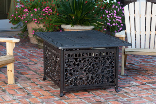 Sedona Aluminum Rectangular LPG Fire Pit - Costco.com Exclusive | 61860