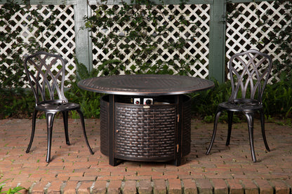 Bellante Woven Aluminum LPG Fire Pit | 62195