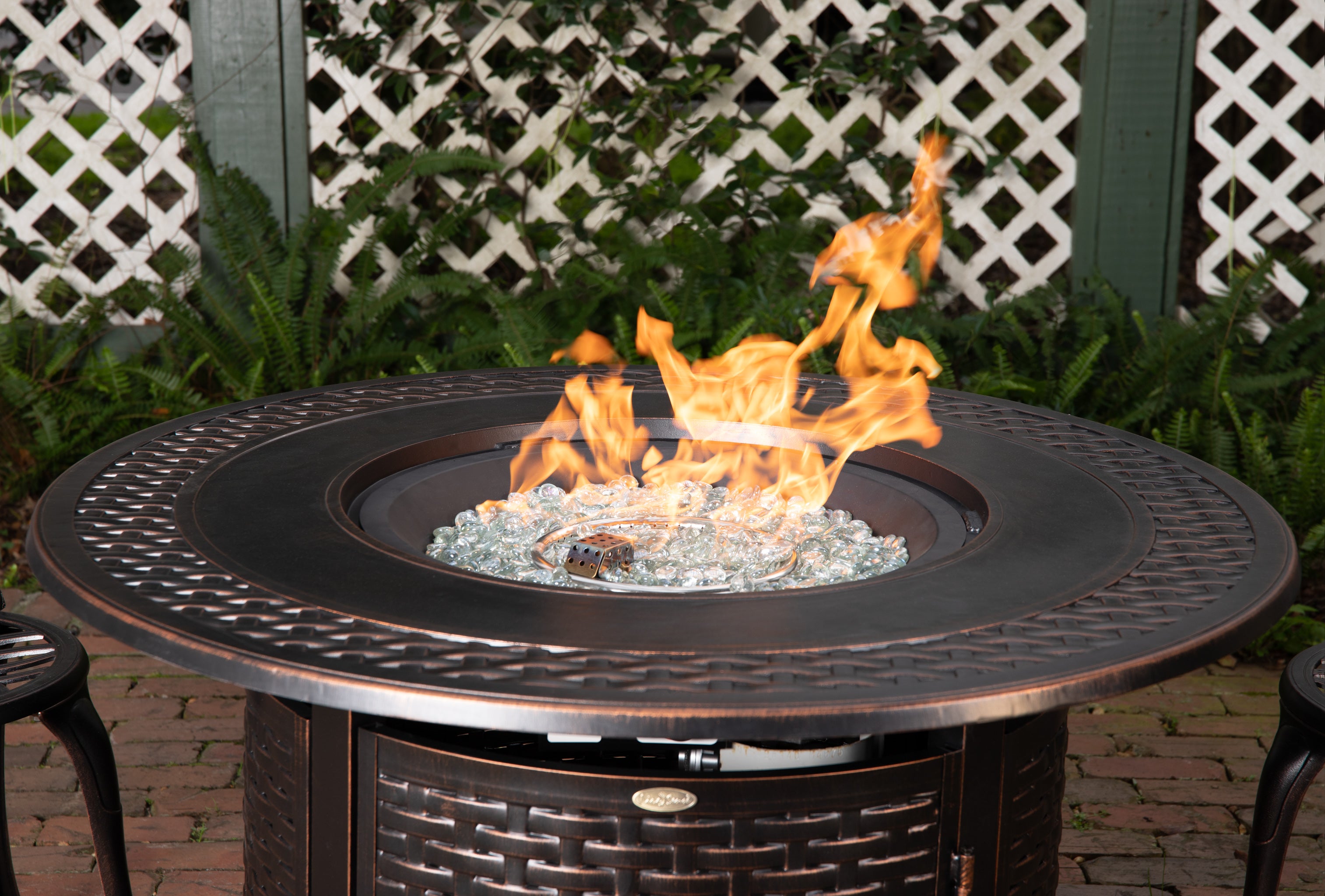 Bellante Woven Aluminum LPG Fire Pit | 62195