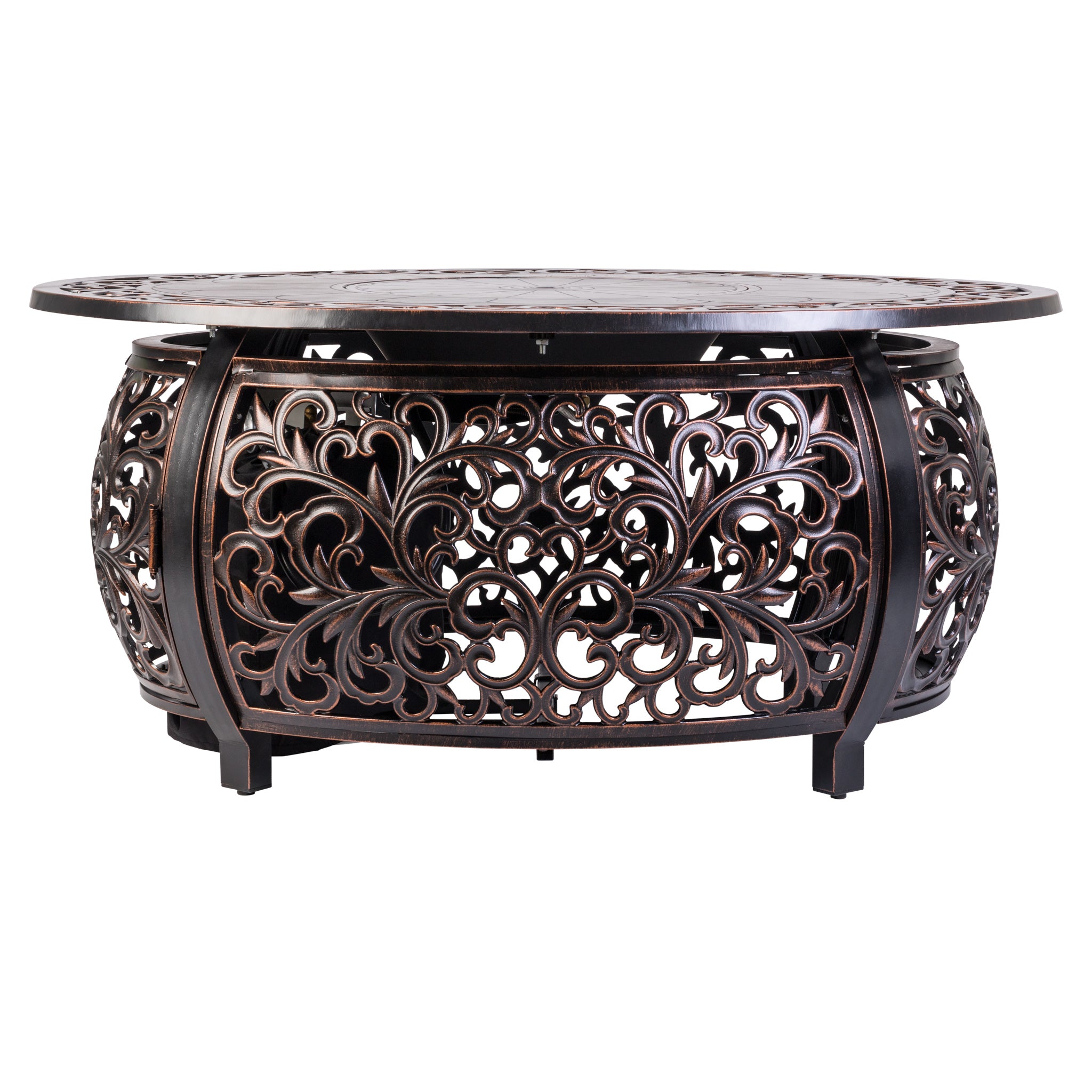 Toulon Oval Aluminum LPG Fire Pit | 62198