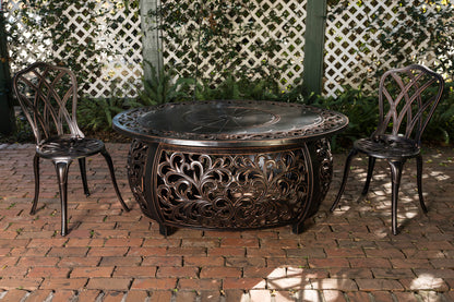 Toulon Oval Aluminum LPG Fire Pit | 62198