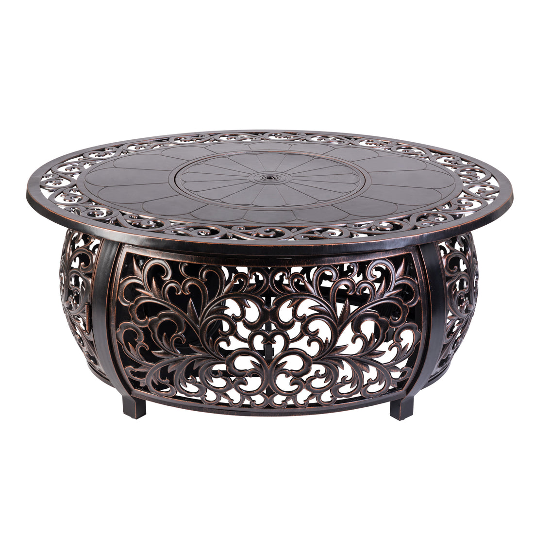 Toulon Oval Aluminum LPG Fire Pit | 62198