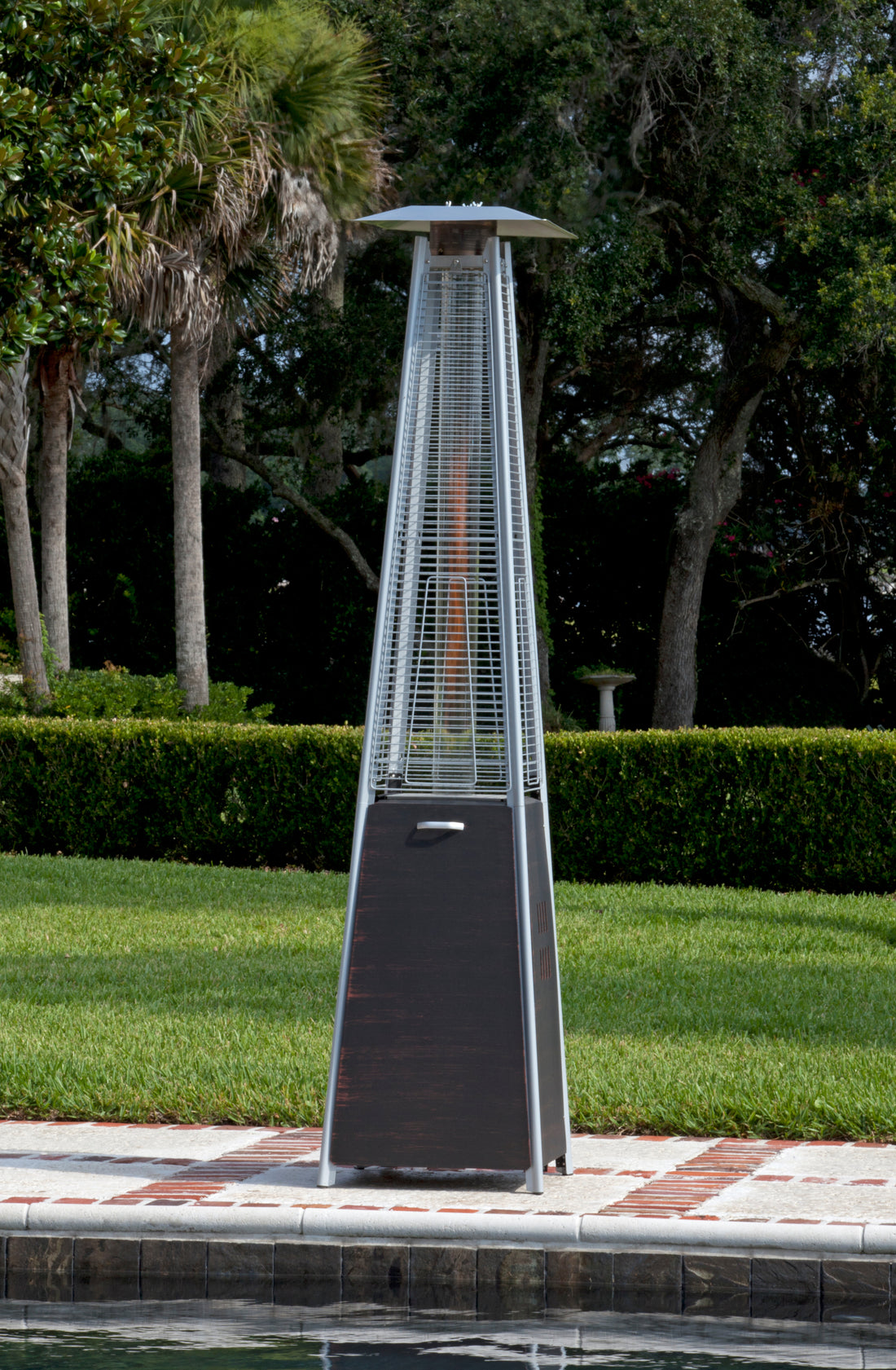 Coronado Brushed Bronze Pyramid Flame Patio Heater | 62263