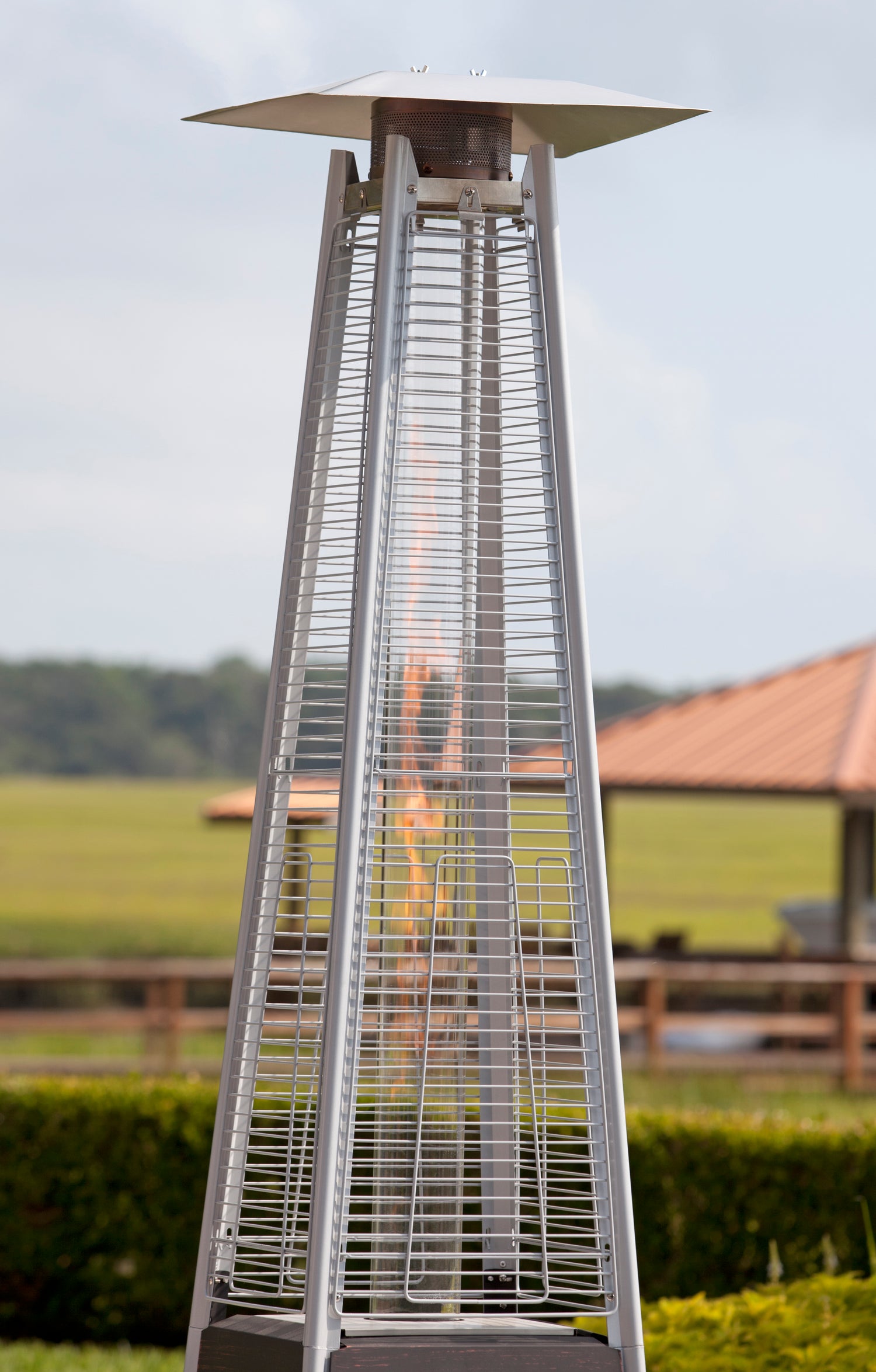 Coronado Brushed Bronze Pyramid Flame Patio Heater | 62263