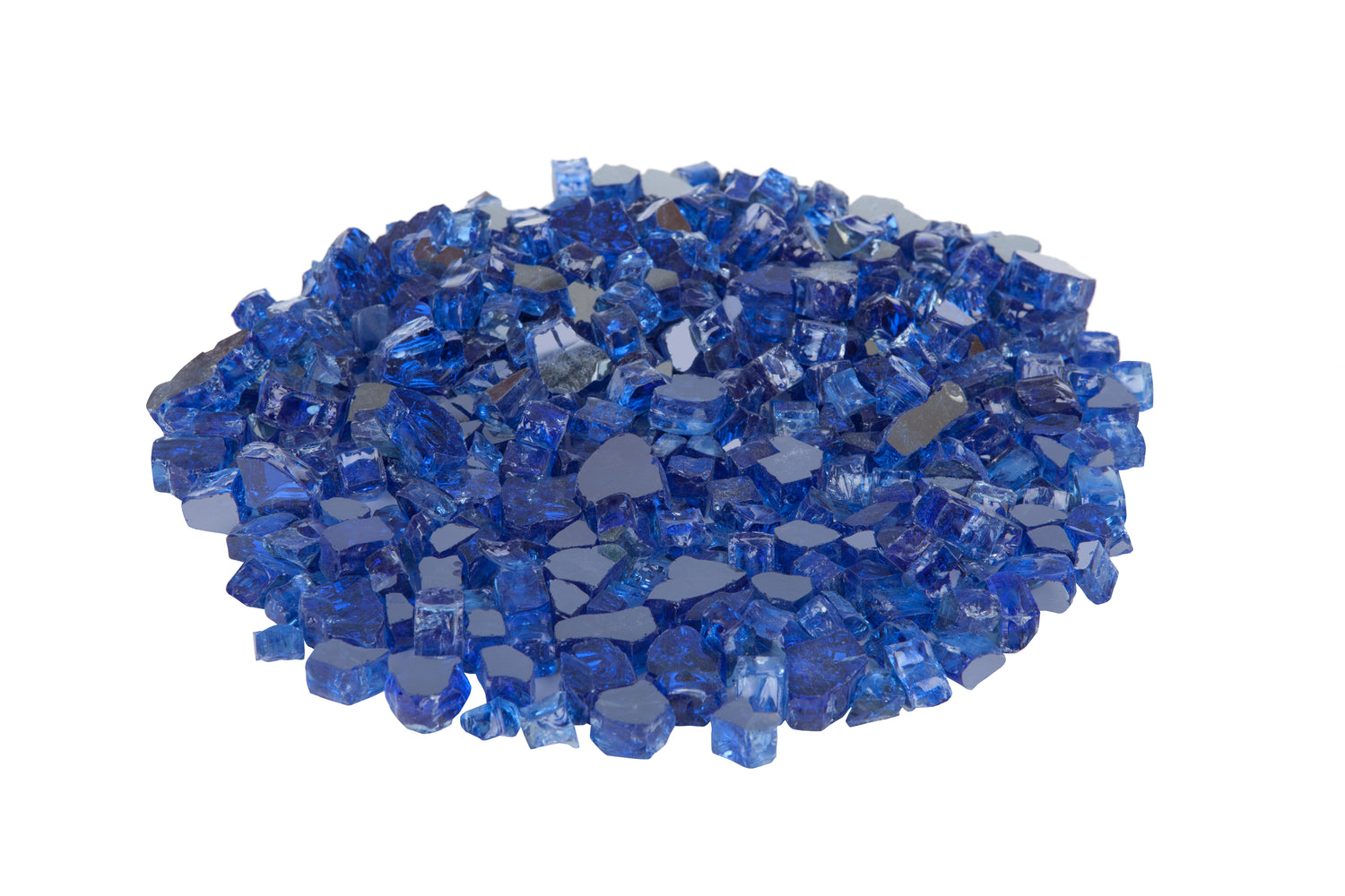 Sapphire Blue Reflective Fire Glass | 62366