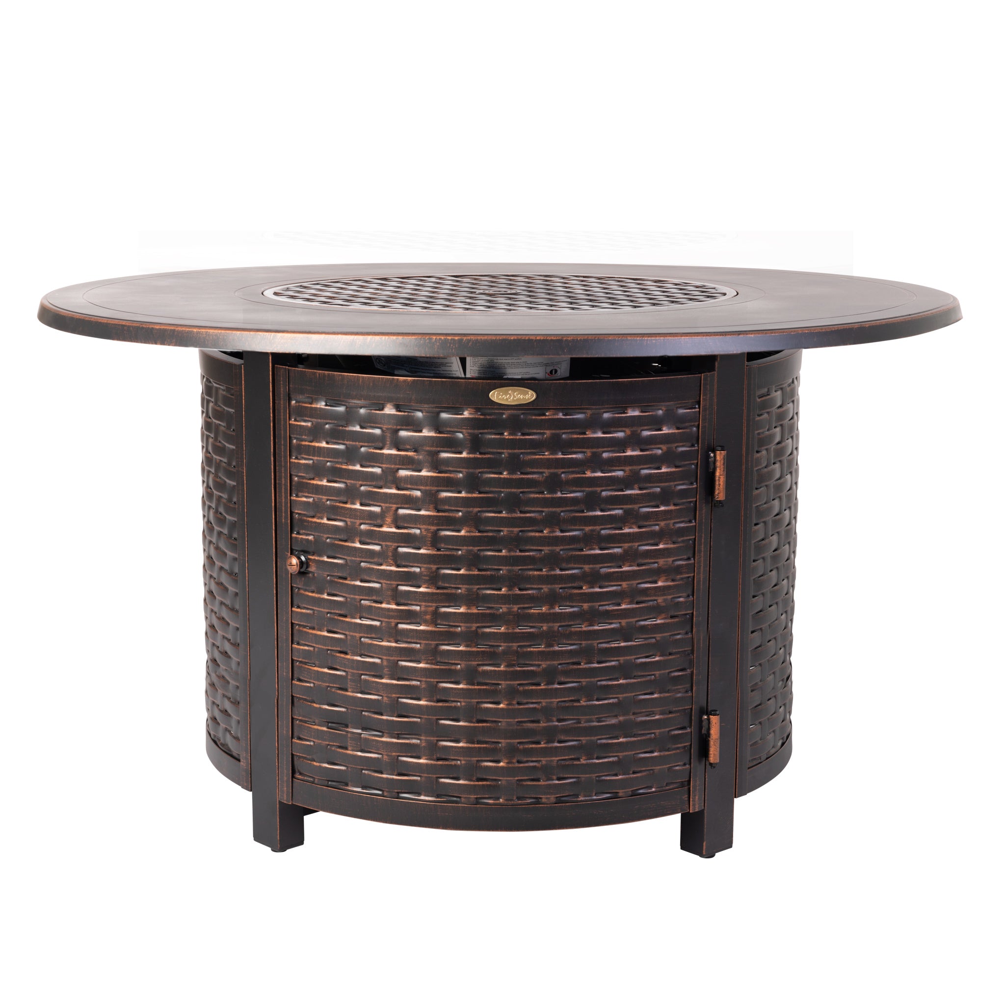 Florence Woven Aluminum LPG Fire Pit | 62373