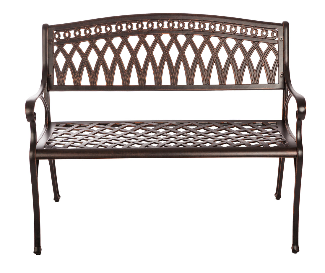 Simone Cast Aluminum Bench | 62441