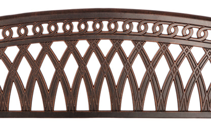 Simone Cast Aluminum Bench | 62441