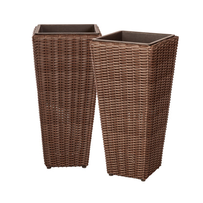 Alto 2-Piece Wicker Planter Set | 62501