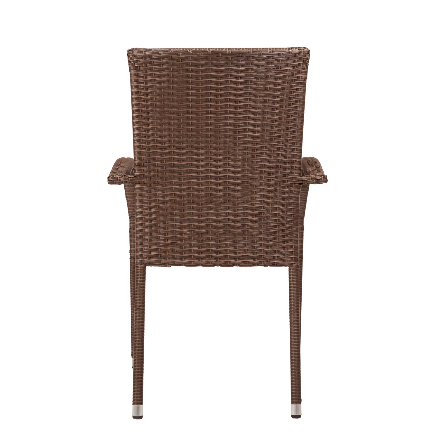 Morgan Outdoor Wicker Chair - Mocha - Set of 4 | 62664