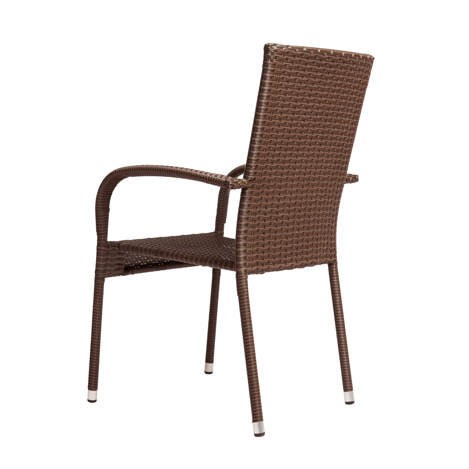 Morgan Outdoor Wicker Chair - Mocha - Set of 4 | 62664