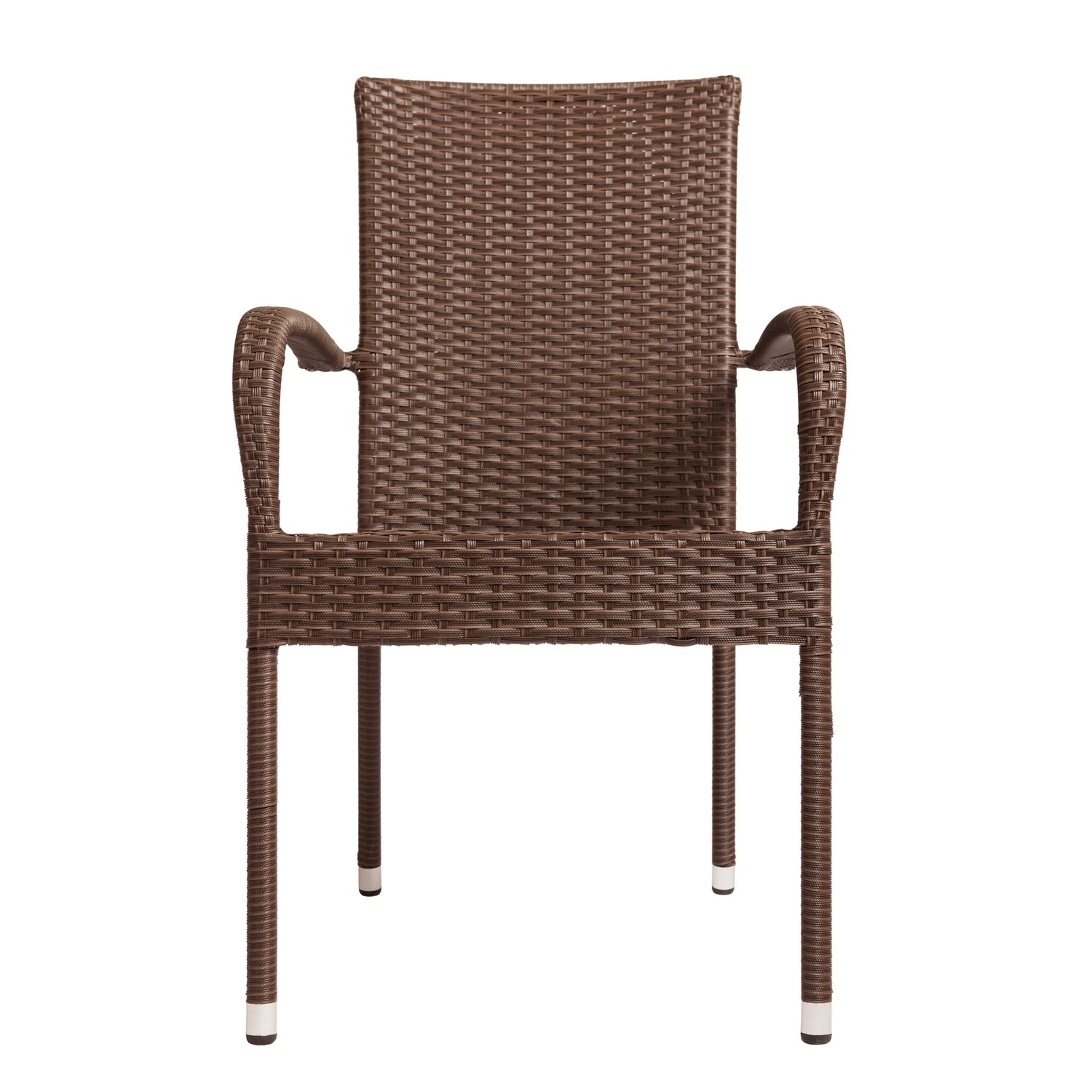 Morgan Outdoor Wicker Chair - Mocha - Set of 4 | 62664