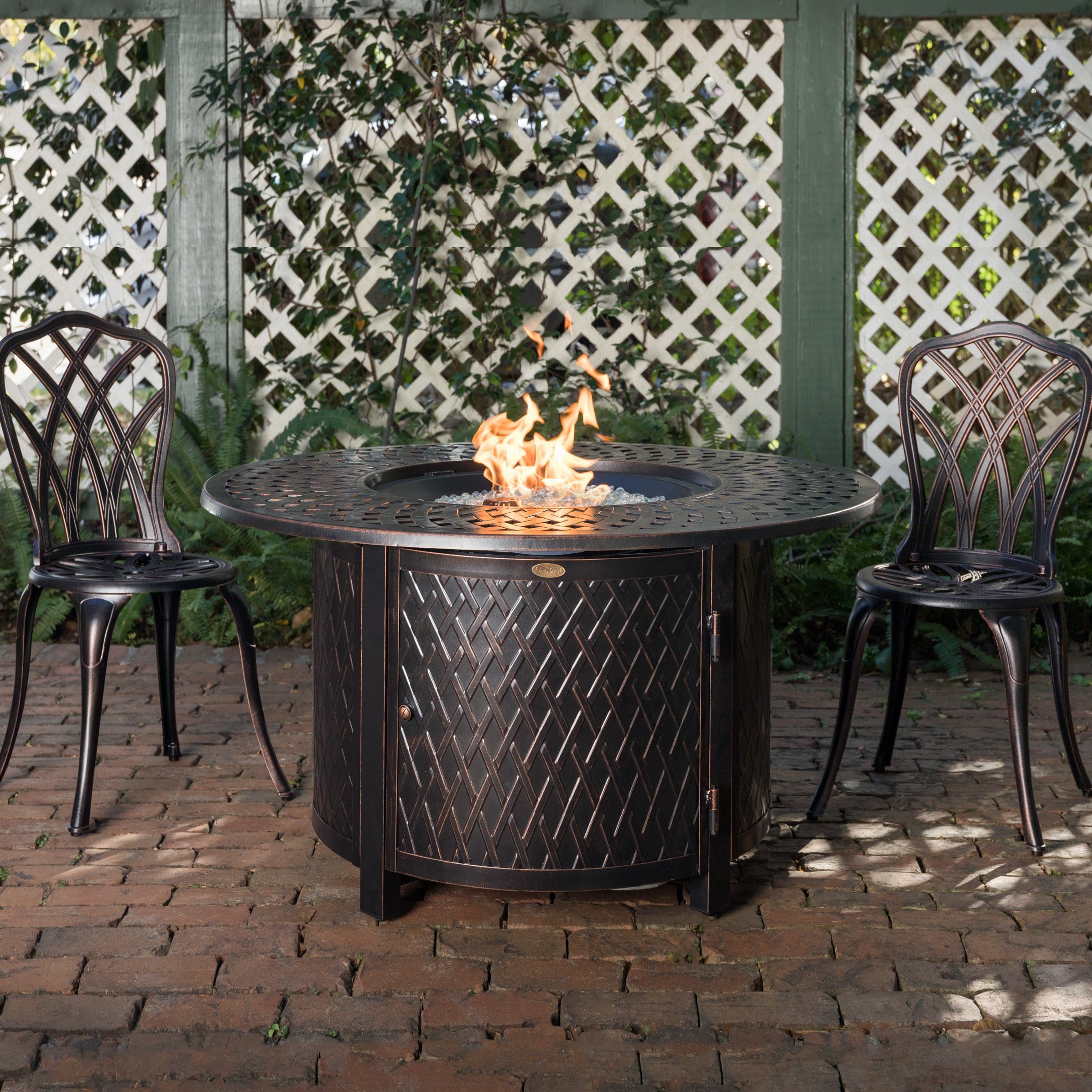 Verona Aluminum Round LPG Fire Pit | 62695