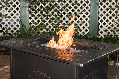 Dynasty Rectangle Aluminum LPG Fire Pit | 62743