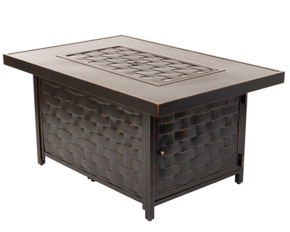 Armstrong Rectangular Aluminum LPG Fire Pit | 62745