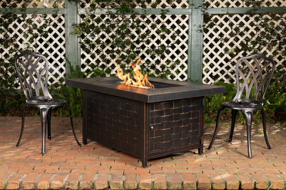 Armstrong Rectangular Aluminum LPG Fire Pit | 62745