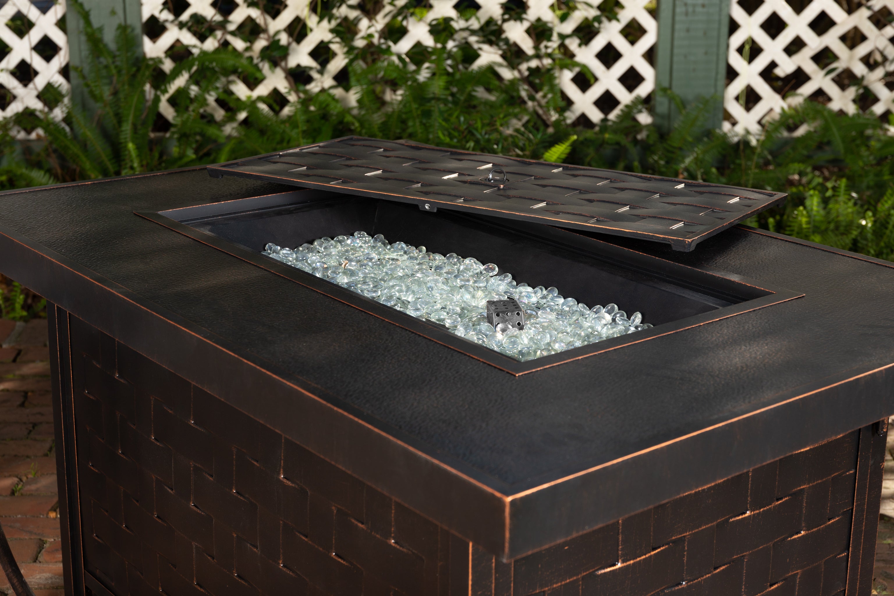 Armstrong Rectangular Aluminum LPG Fire Pit | 62745