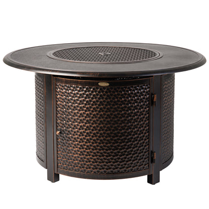 Weyland Round LPG Fire Pit in Antique Bronze | 62752