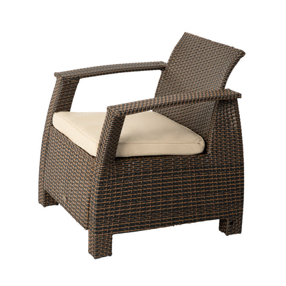 Bondi Deluxe Armchair in Mocha Wicker | 62775