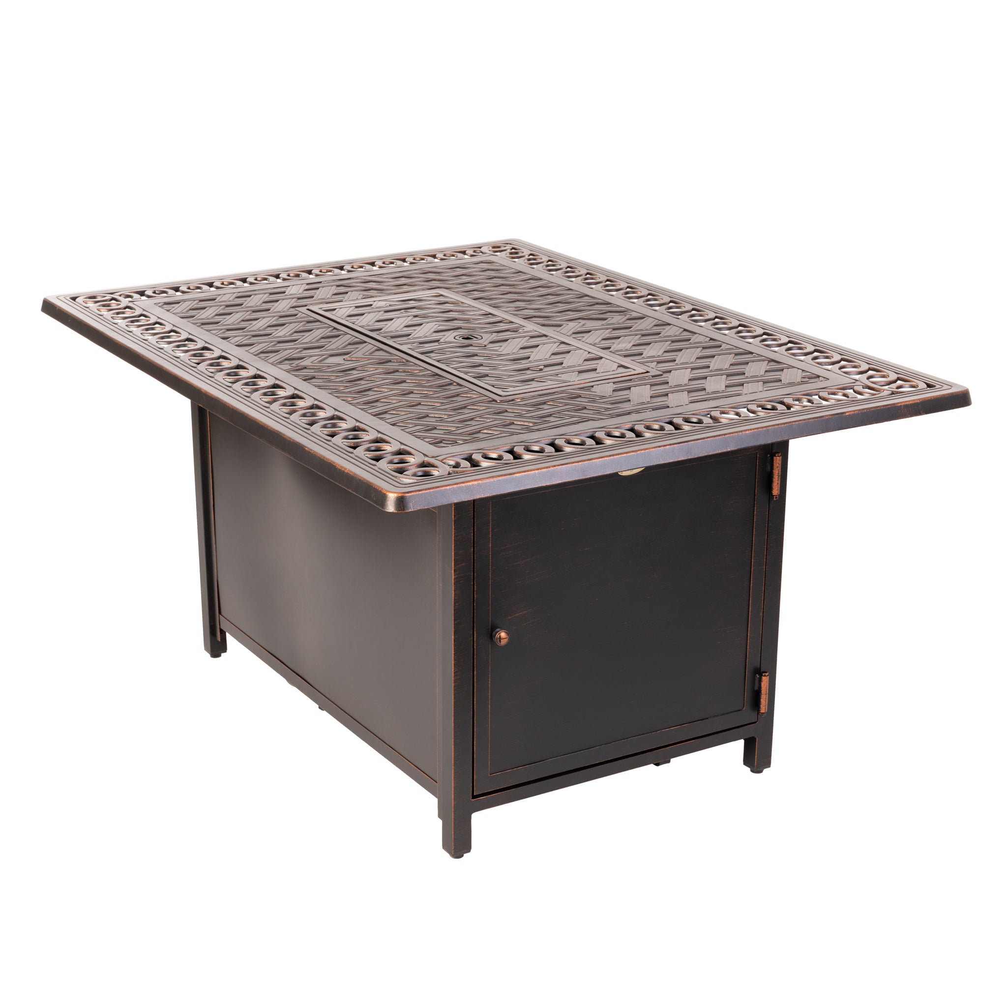 Meerin Rectangular Aluminum LPG Fire Pit | 62976