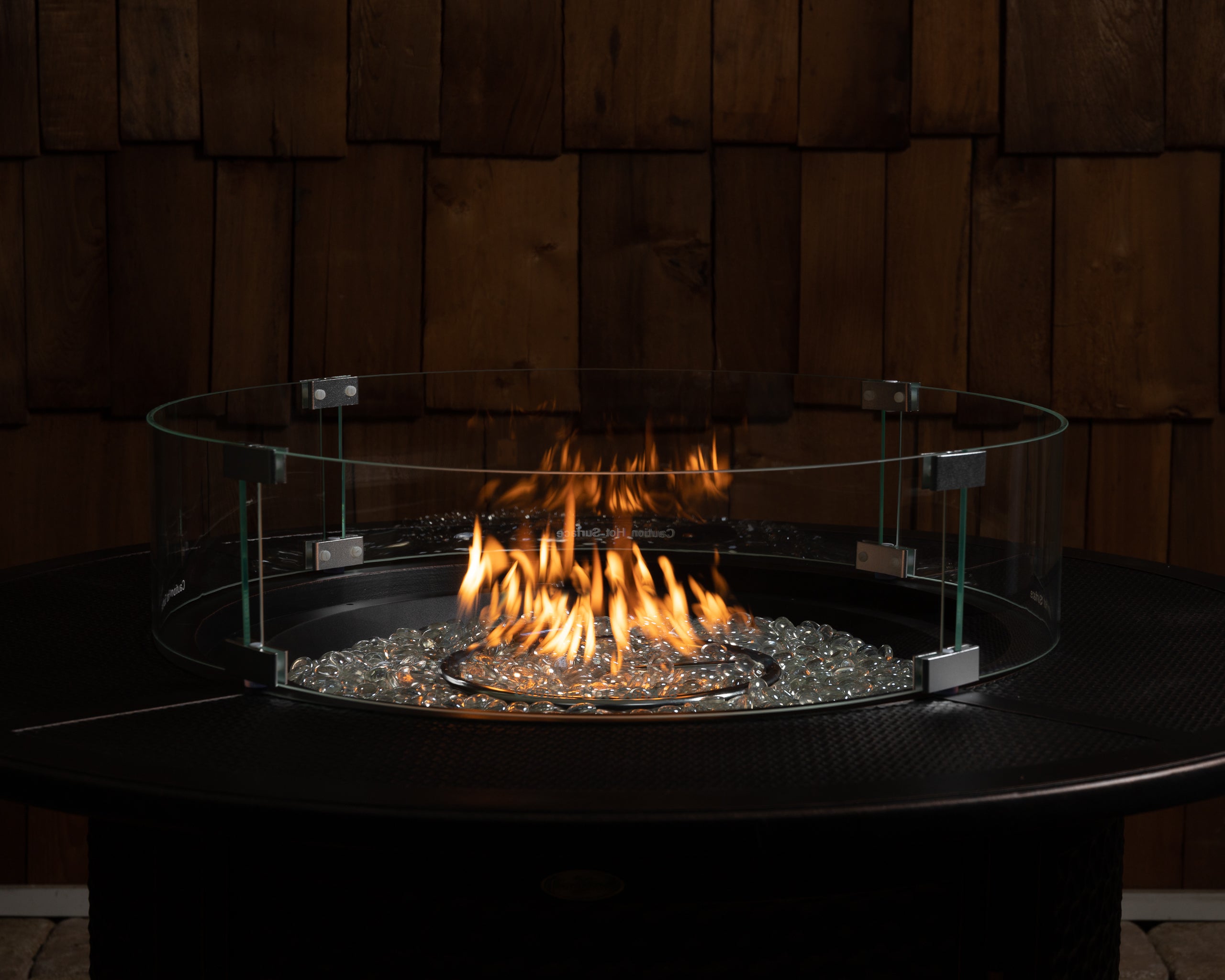 Tempered Glass Wind Guard for Round Fire Pits | 63246