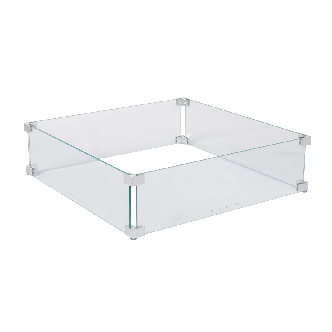 Tempered Glass Wind Guard for Square Fire Pits | 63247