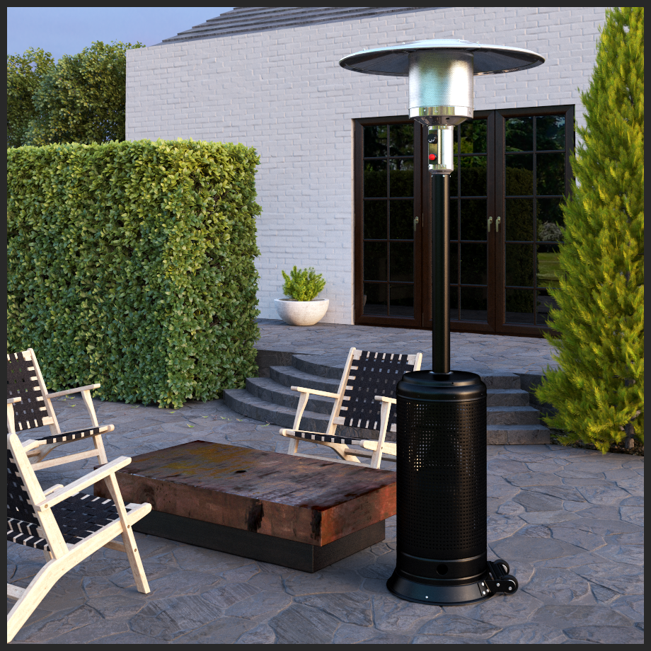 Matte Black Lux Series Patio Heater - Costco.com Exclusive | 63253