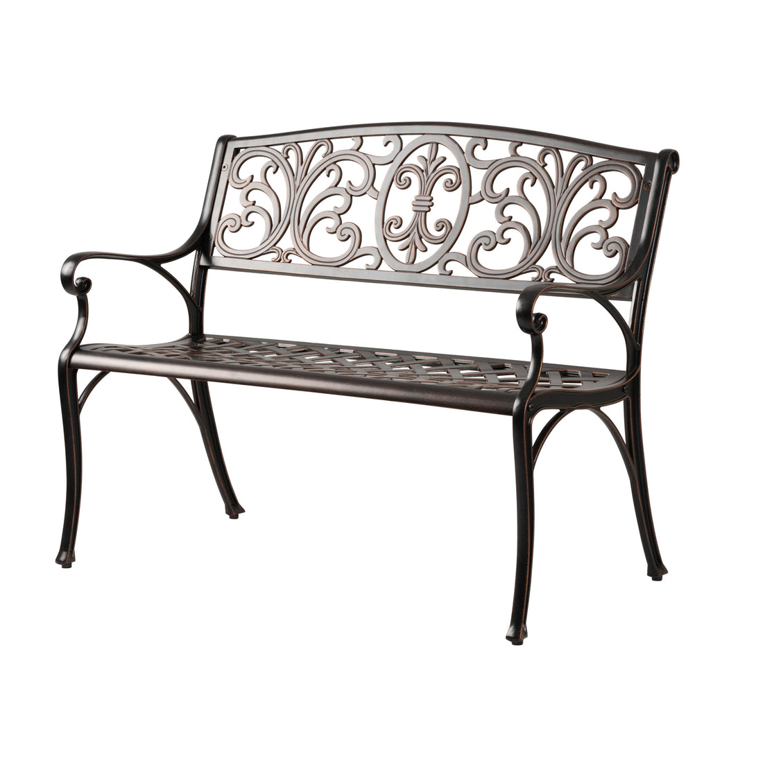 Decatur Aluminum Patio Bench in Antique Bronze | 63284