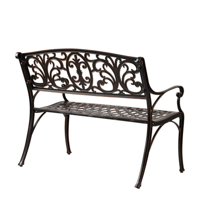 Decatur Aluminum Patio Bench in Antique Bronze | 63284