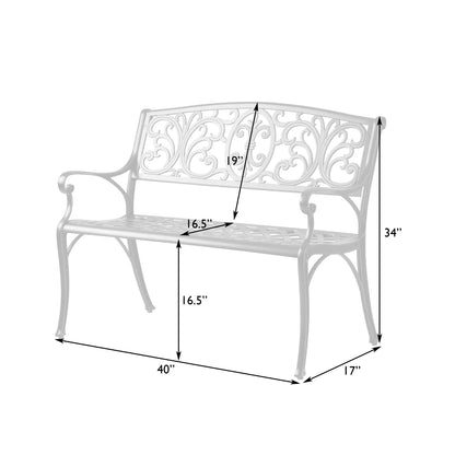 Decatur Aluminum Patio Bench in Antique Bronze | 63284