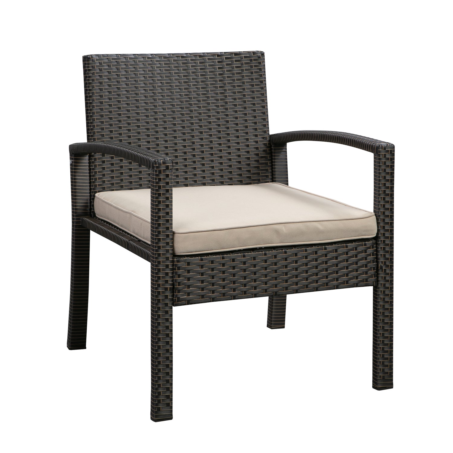 Bern Balcony Chat Set in Mocha Wicker | 63358