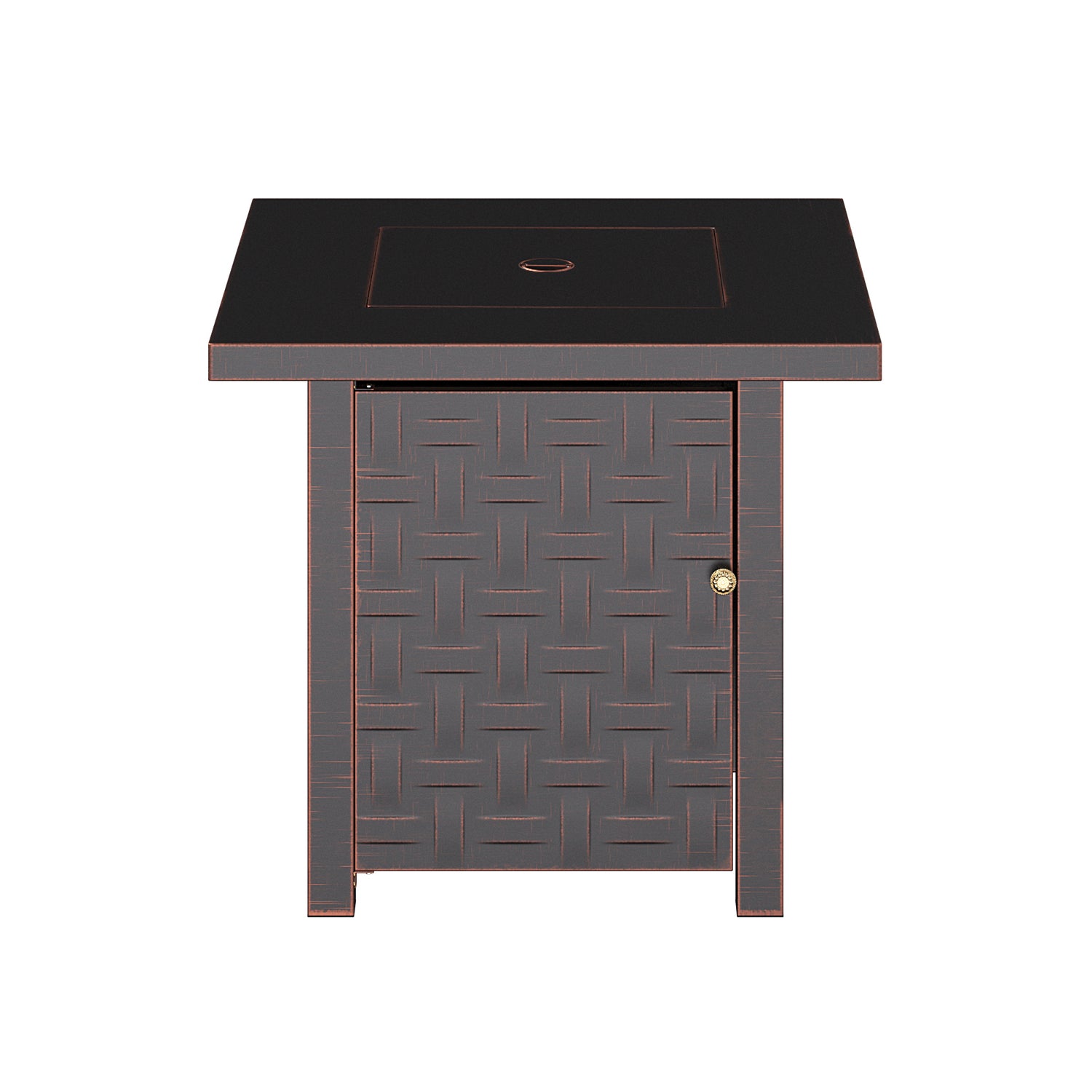 Somerset Square LPG Fire Pit in Brushed Bronze | 63459