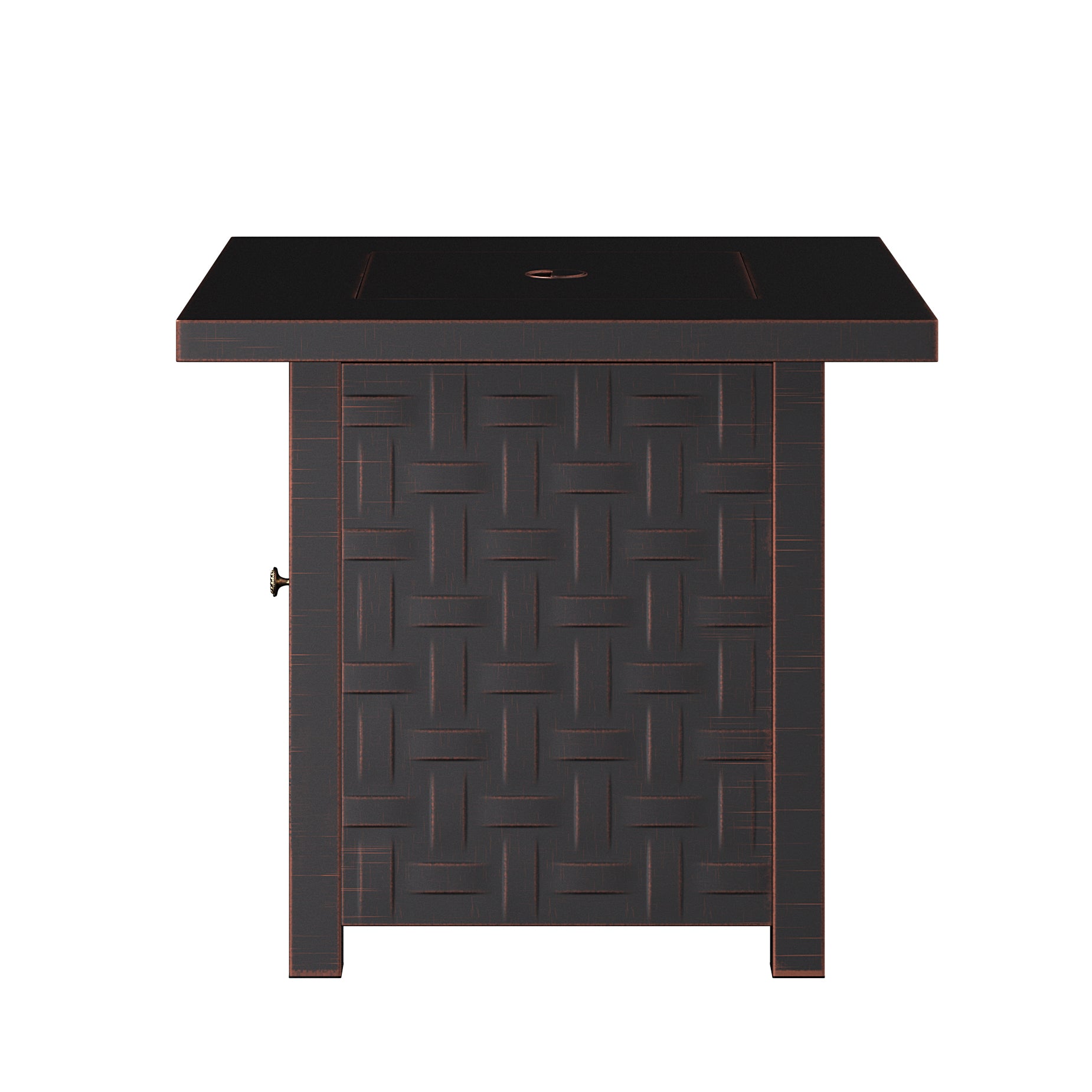 Somerset Square LPG Fire Pit in Brushed Bronze | 63459