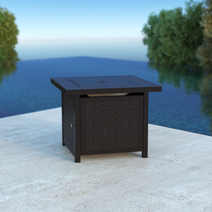 Waitling Square LPG Fire Pit in Mocha | 63460