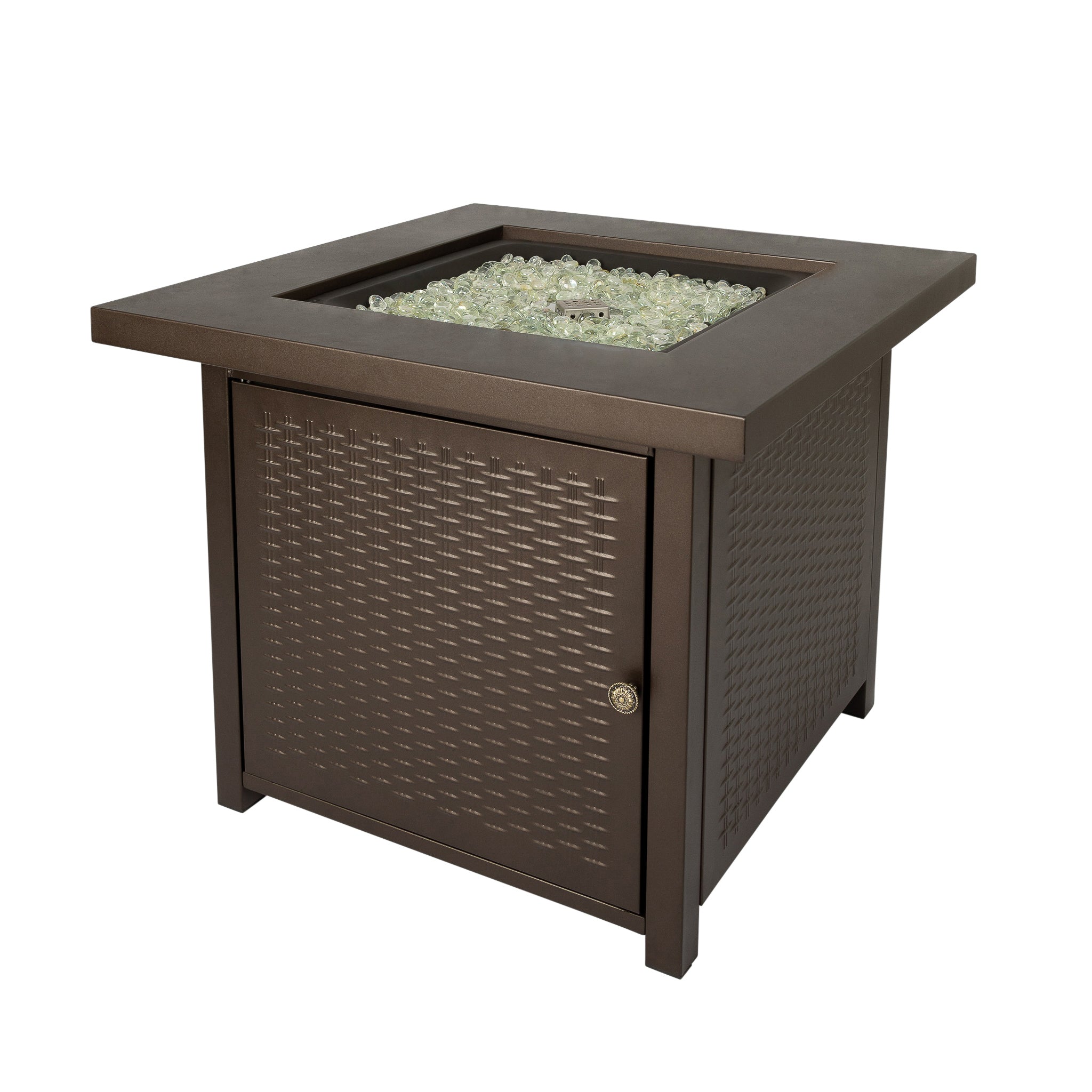 Waitling Square LPG Fire Pit in Mocha | 63460