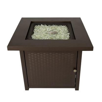 Waitling Square LPG Fire Pit in Mocha | 63460