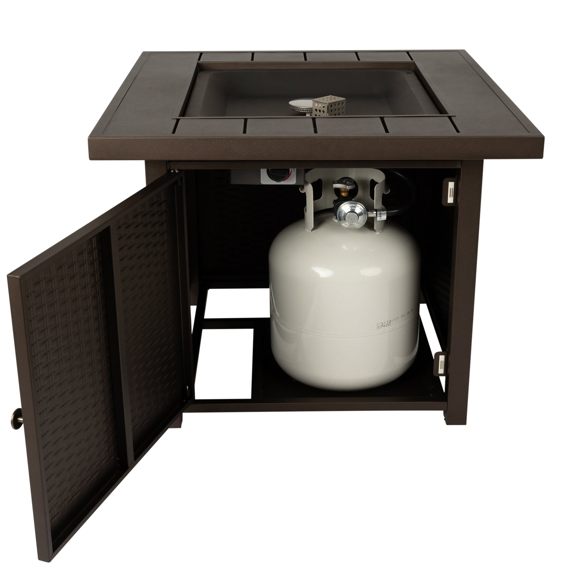 Harrington Square LPG Fire Pit in Mocha | 63461