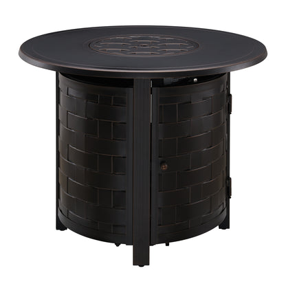 Dylan 34&quot; Round Aluminum LPG Fire Pit