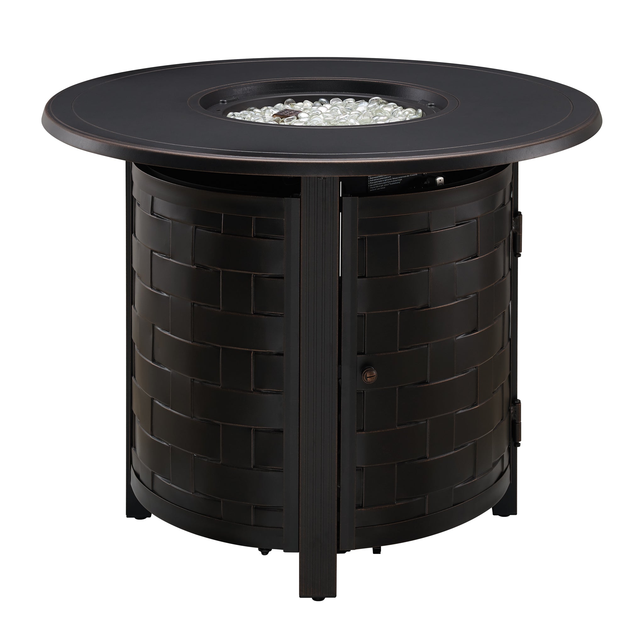 Dylan 34&quot; Round Aluminum LPG Fire Pit