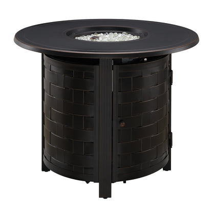 Dylan 34&quot; Round Aluminum LPG Fire Pit