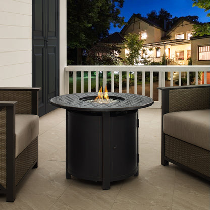 Woodberry Aluminum 34&quot; Round LPG Fire Pit | 63688