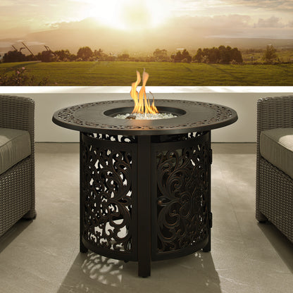 Jackson 34&quot; Round Aluminum LPG Fire Pit | 63689